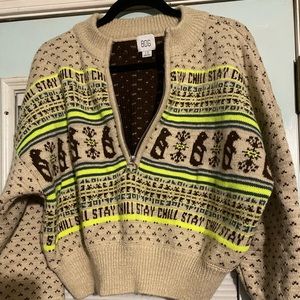 BDG Jesse Half Zip Sweater Size Large